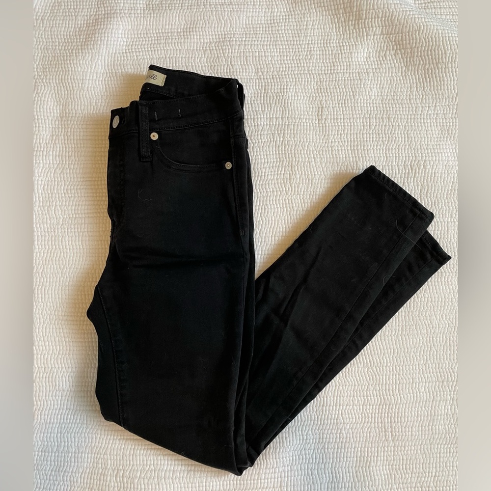 Madewell Black 9” Highrise Skinny Size 25